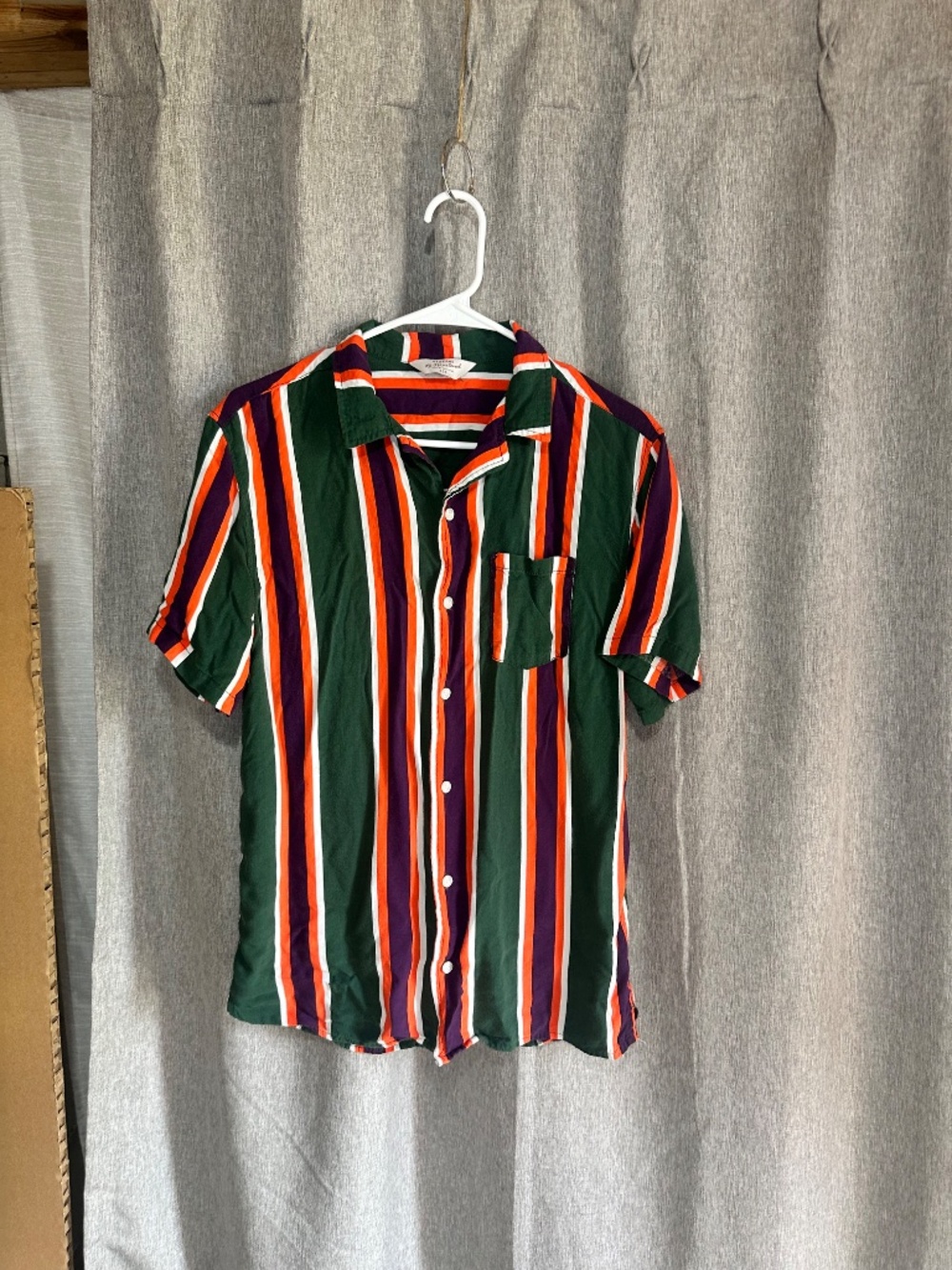 Vintage Remastered by Cotton On Striped Button Down Shirt Small
